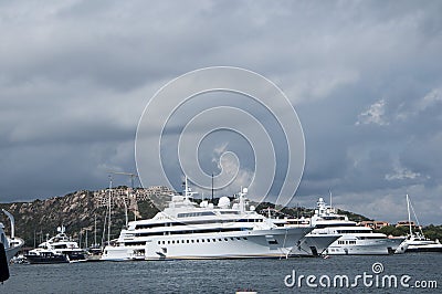 Maxi yacht porto cervo Editorial Stock Photo