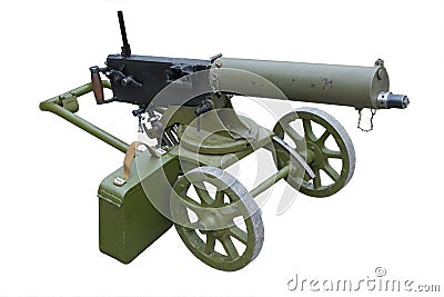 Maxim gun Stock Photo