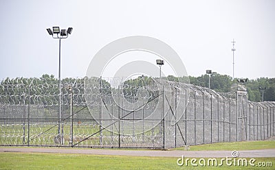 Maximum Security Correctional Prison Stock Photo