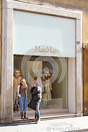 MaxMara fashion store Editorial Stock Photo