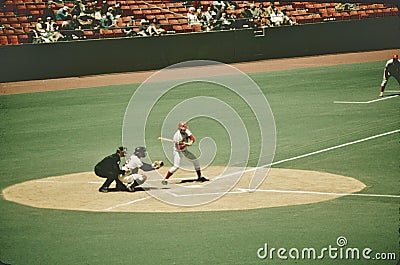 Pete Rose Vs SF Giants at Candlestick Park May 21 , 1971 Editorial Stock Photo