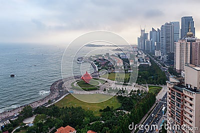 May Fourth Square in Qingdao, China Editorial Stock Photo