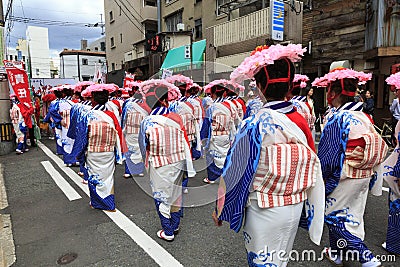May 04 2017. Fukuoka street festival. Editorial Stock Photo