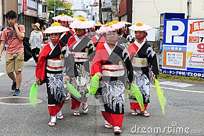 May 04 2017. Fukuoka street festival. Editorial Stock Photo