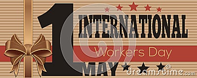 1 May. International Worker Day. May Day Vector Illustration