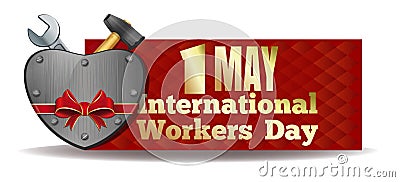 1 May. International Workers Day design Vector Illustration