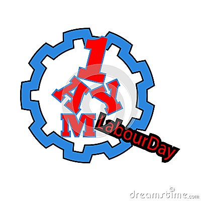 1 may - labour day. vector happy labour day poster or banner Vector Illustration