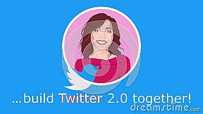 May 14, 2023 Linda Yaccarino wrote a new tweet about creating a new Twitter 2.0 together Editorial Stock Photo