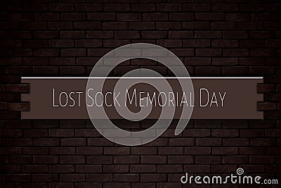 May month, day of May. Lost Sock Memorial Day, on Bricks Background Stock Photo