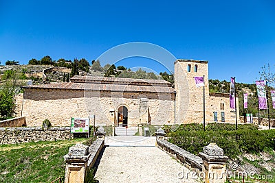 May 2019, Pedraza, Castilla Y Leon, Spain: Casa del Aguila Imperial outside of the small town. Editorial Stock Photo