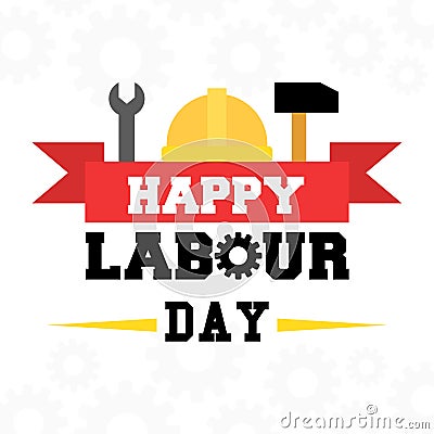 May 1st labor day banner Vector Illustration