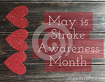 May is Stroke Awareness Month Stock Photo