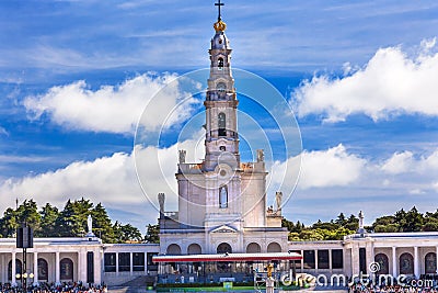 May 13th Celebration Mary Basilica of Lady of Rosary Fatima Portugal Editorial Stock Photo