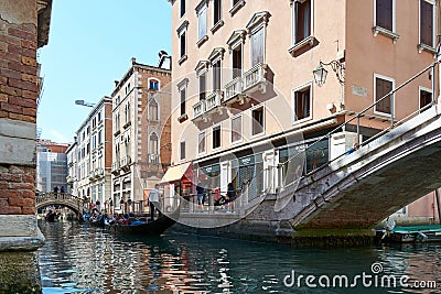 Gondola ride in Venice Editorial Stock Photo