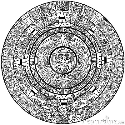 Maya Calendar Royalty Free Stock Photography - Image: 10899027