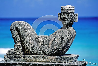 Maya sculpture Stock Photo