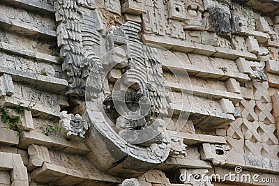 Maya Temple, mexican temples cancun Stock Photo