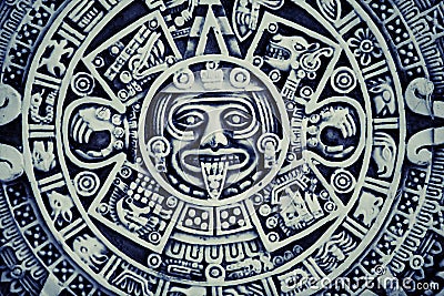 Mayan Calendar Background Stock Photo