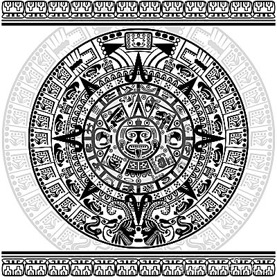 Mayan calendar Vector Illustration