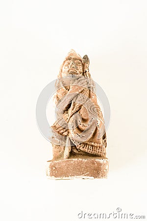 Mayan Clay Sculpture Stock Photo