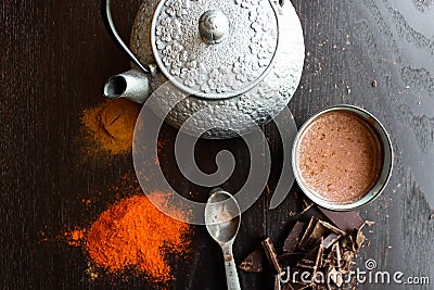 Mayan Hot Chocolate Stock Photo