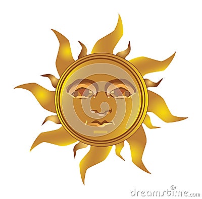 Mayan Incan sun - Maya Vector Illustration