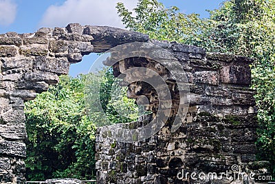 Mayan ruin in Cozumel, Mexico Stock Photo