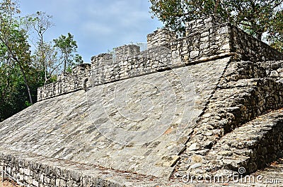 Mayan ruins - Coba Stock Photo