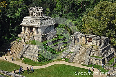 Mayan ruins in Palenque Editorial Stock Photo