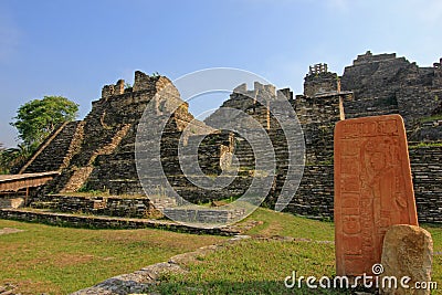 Mayan ruins Tonina, Mexico Stock Photo