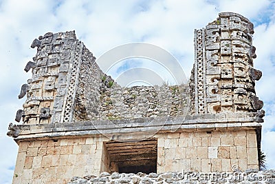 The Mayan ruins of Uxmal in Yucatan, Mexico, is one of Mesoamerica's most stunning archaeological sites Stock Photo