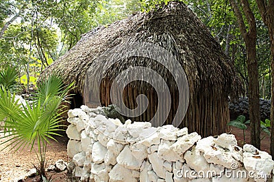 Mayan village Stock Photo