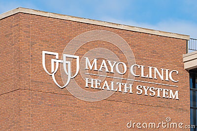 Mayo Clinic Health System at Red Cedar - Glenwood City Editorial Stock Photo