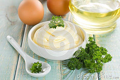 Mayonnaise Stock Photo