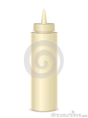 Mayonnaise bottle Vector Illustration