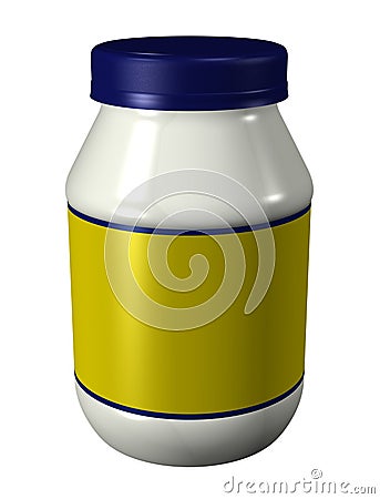 Mayonnaise Jar Stock Photo