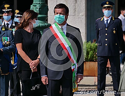 Bergamo, Italy: 2 June 2020: The mayor of Bergamo Giorgio Gori Editorial Stock Photo