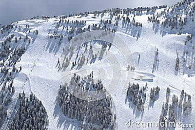 Mayrhofen ski resort Stock Photo