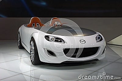 63rd IAA International Motor Show Frankfurt 2009 - Mazda MX-5 Superlight concept Editorial Stock Photo