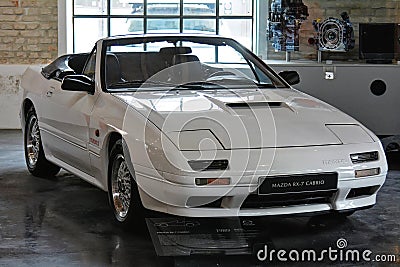 Mazda RX-7 Cabrio, Second generation (FC3C) (1988-1992) Editorial Stock Photo