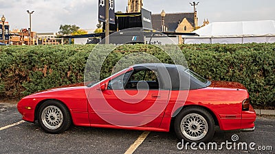 Mazda RX-7 Rotary Engine Editorial Stock Photo
