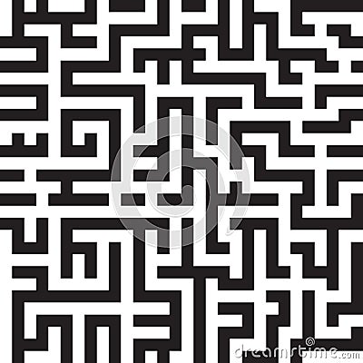 Maze background, seamless pattern, vector Vector Illustration
