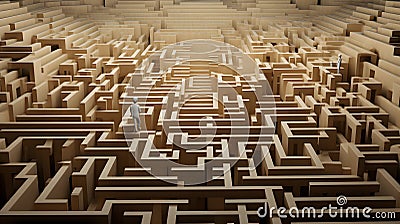 maze, choice and decision, metaphor Stock Photo