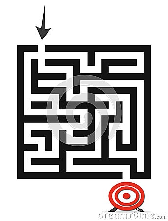 The maze game Stock Photo