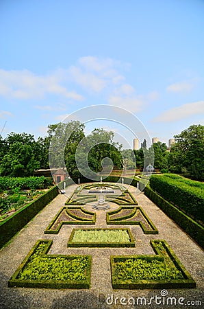 Maze Garden at at Royal Botanic Gardens, Kew Stock Photo