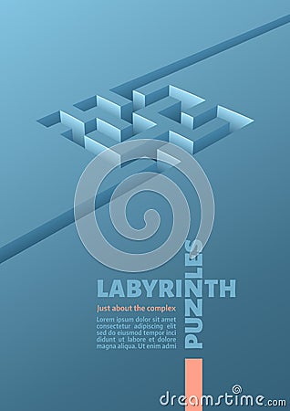 Maze or labyrinth Vector Illustration