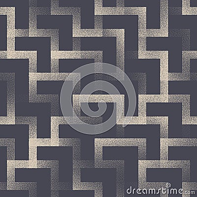 Maze Structure Vector Linear Seamless Pattern Geometric Art Abstract Background Vector Illustration