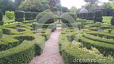 Mazes green park Stock Photo