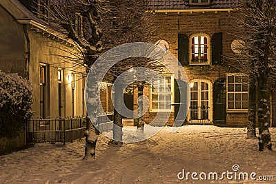 Winter Mazijk House Wijk bij Duurstede Editorial Stock Photo