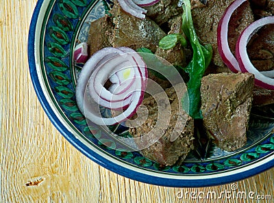 Mazza Uzbek dish Stock Photo
